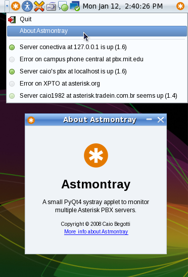 Astmontray for Linux